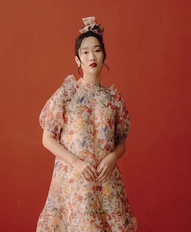 Yellow V-Neck Tee Image 1